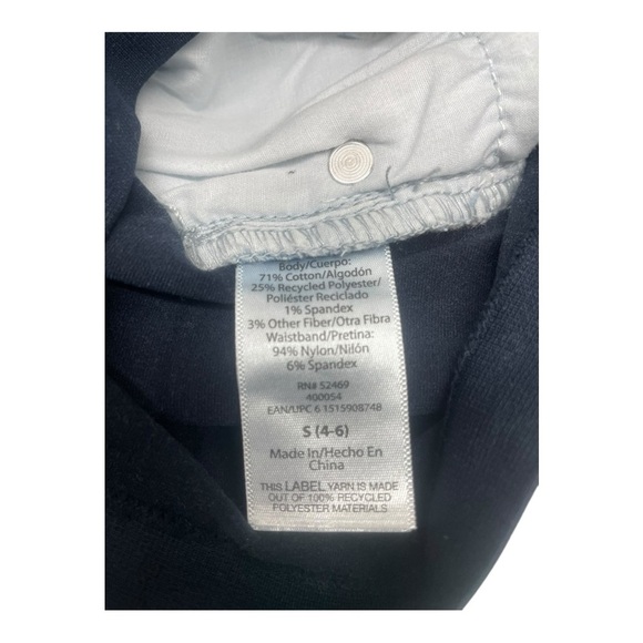 Time and Tru Maternity Blue Jean Shorts with Distressed Details Size: S (4-6) - Picture 6 of 12